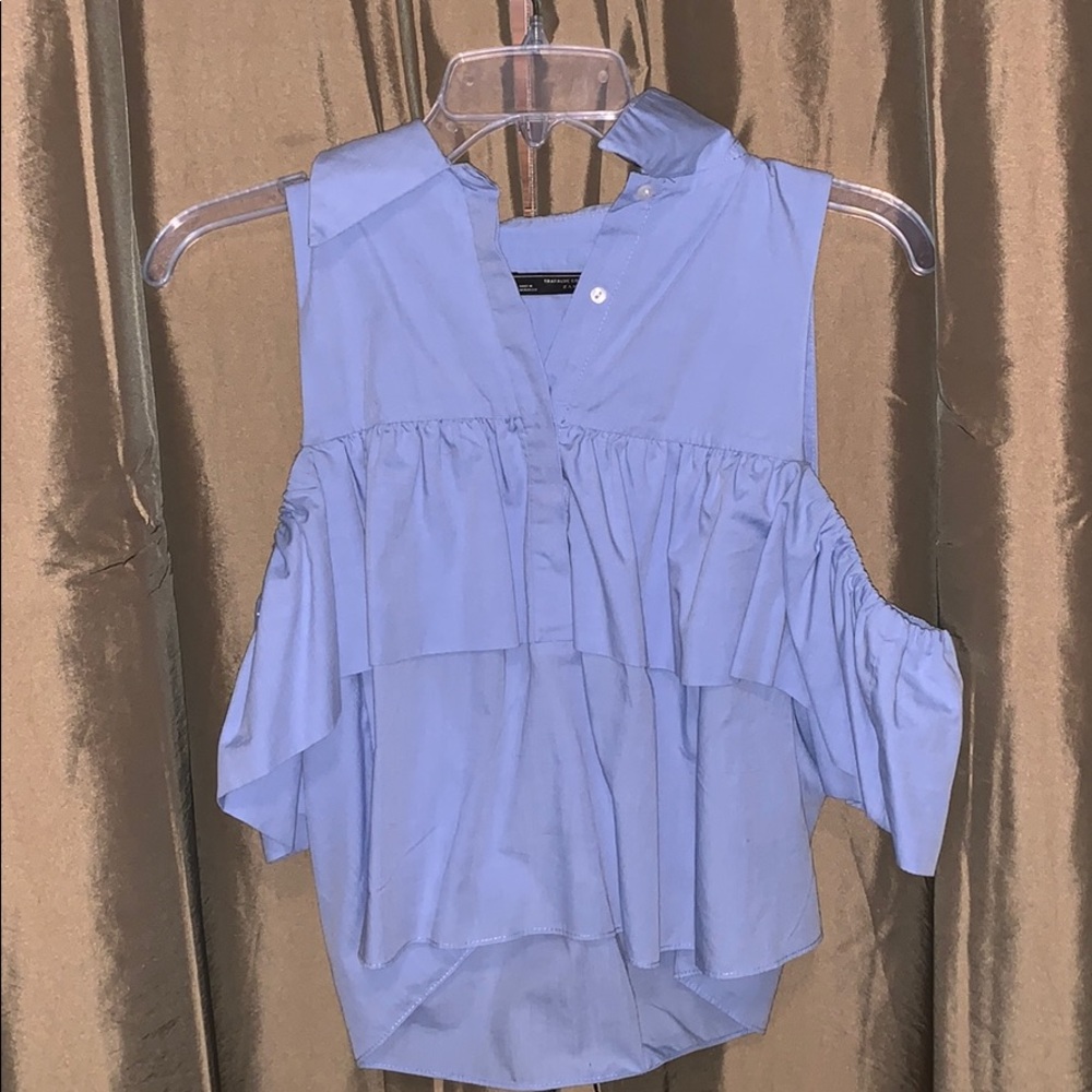 Light blue Zara top